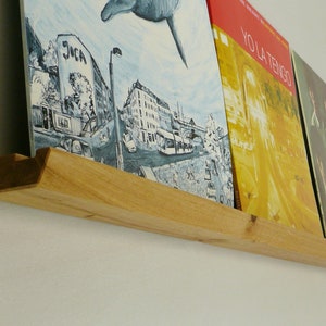 LP holder, for up to 3 records, oak wood