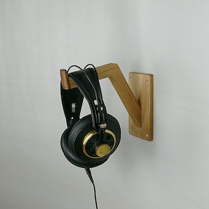 Headphone holder wall mount for headphone stand