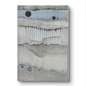 10 x 15 cm originale piccolo collage, arte moderna, regalo di nozze blu, arte strutturata, arte conveniente, arredamento per la casa
