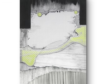 Collage original en técnica mixta, arte mural hecho a mano, obra abstracta