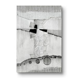 10 x 15 cm pittura di arte mista, piccola arte, collage unico, regalo unico, arredamento esclusivo, collage originali, opera d'arte astratta