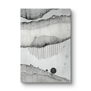 10 x 15 cm opera d'arte di nuvole, decorazione della camera da letto, cielo d'arte astratta, mini opera d'arte, arte originale su carta