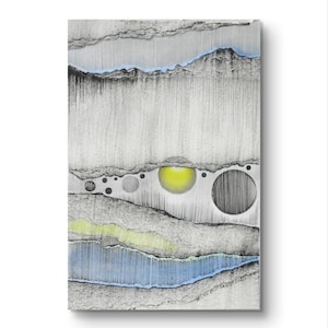 10 x 15 cm  pittura di arte mista, piccola arte, collage unico, regalo unico, arredamento esclusivo, collage originali,  d'arte astratta