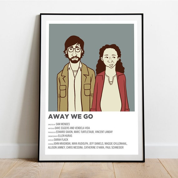 Away We Go Poster Graphic Art Print Wall Art A3 - Etsy