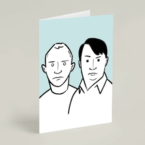 Peep Show greetings card | A6