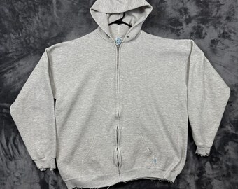 Discus Athletic Zip Hoodie Mens XL Gray Fair Vintage Heavyweight Made in USA
