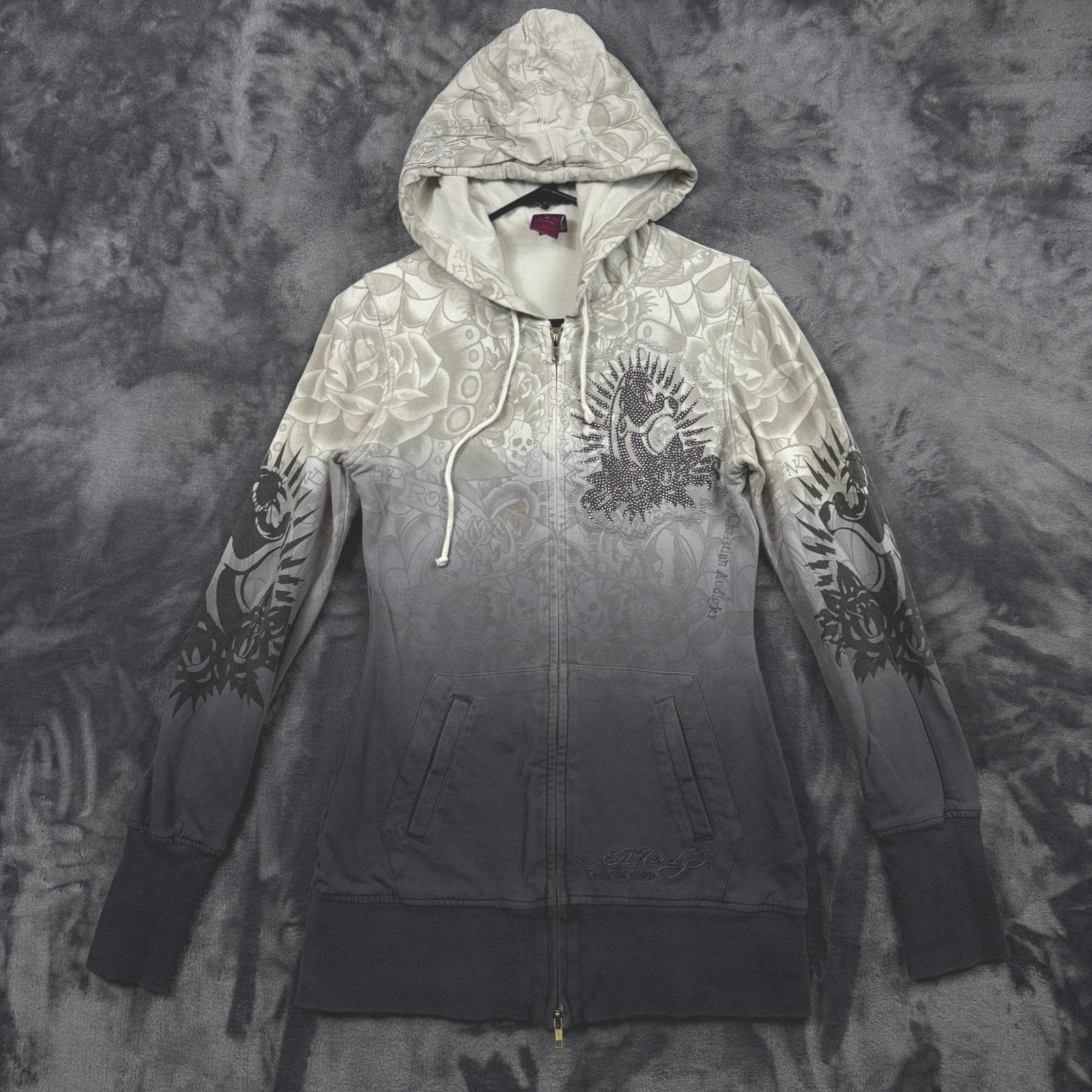 Ed Hardy Zip Up - Etsy