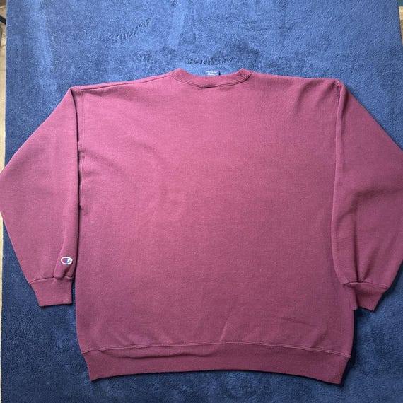 Champion Basic Training XXL Maroon Sweater IWC Incarnate Word Collage Pullover View 6