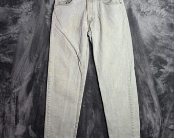 Jeans vintage Levi's Silver Tab Relaxed Fit da uomo, taglia 33x34, lavaggio chiaro.