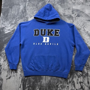 Moletom com capuz Colosseum Duke Blue Devils Masculino XL Azul Bordado Universitário