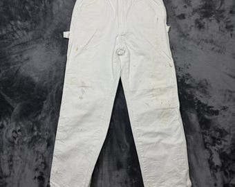 Pantalones Dickies Painter para hombre, talla 30x30, color blanco, de algodón Sherwin Williams.
