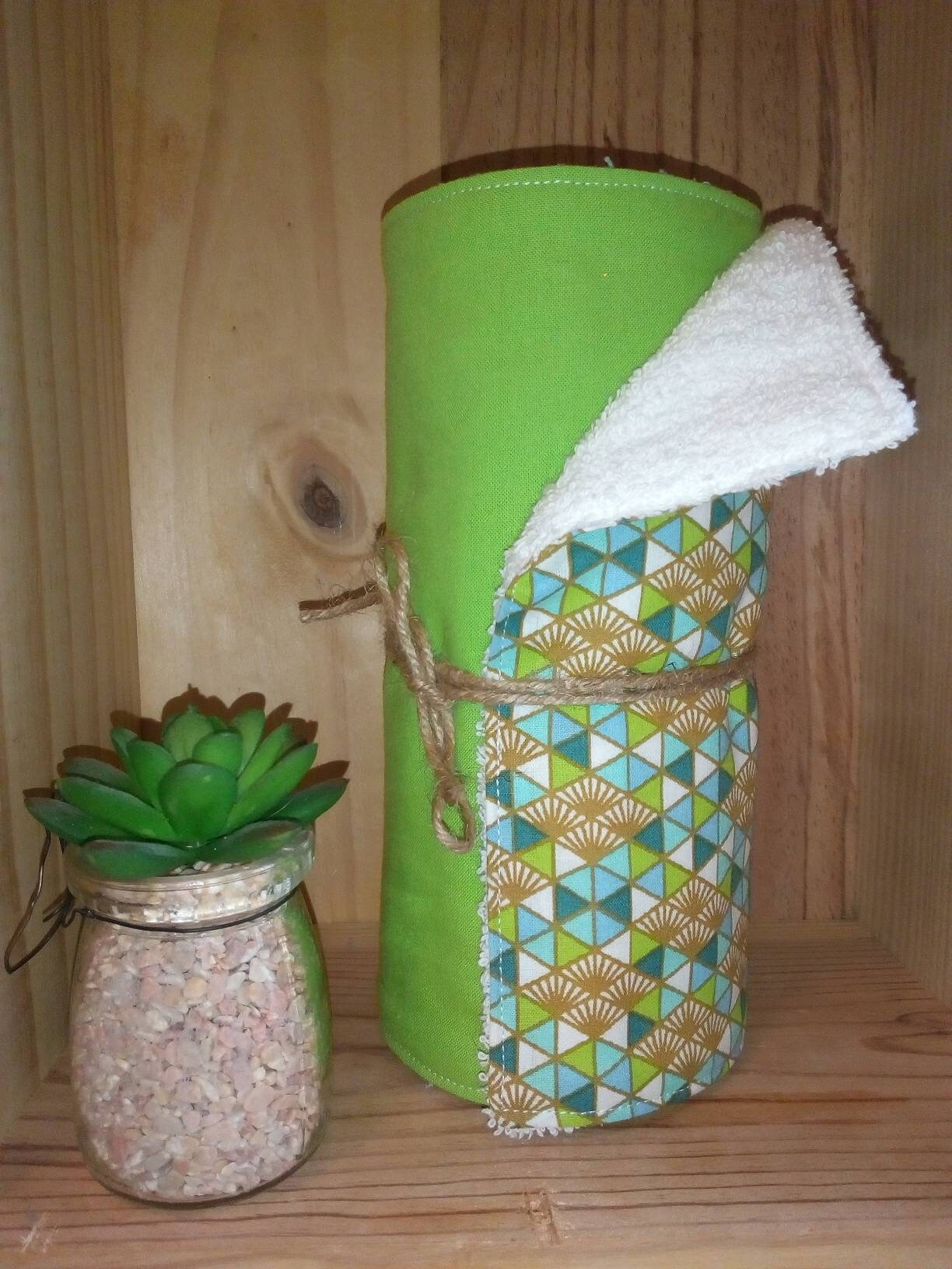 Ensemble de 8 Feuilles d'essuie-Tout Lavable Pop