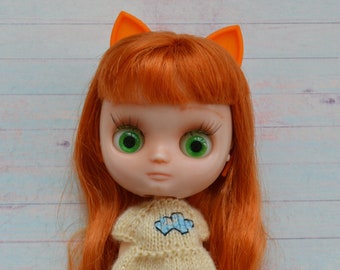 Doll headband cat ears Blythe middie doll, Cat Ears Headband, middie Blythe doll bezel