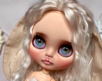 Ooak Custom Blythe Puppe, Blythe natürliches helles Haar