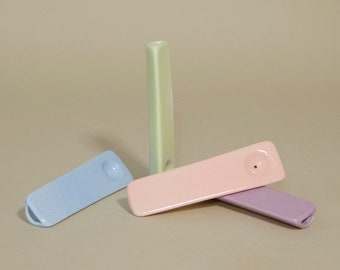 Handmade Ceramic One Hitter Pipe, Minimalist Design