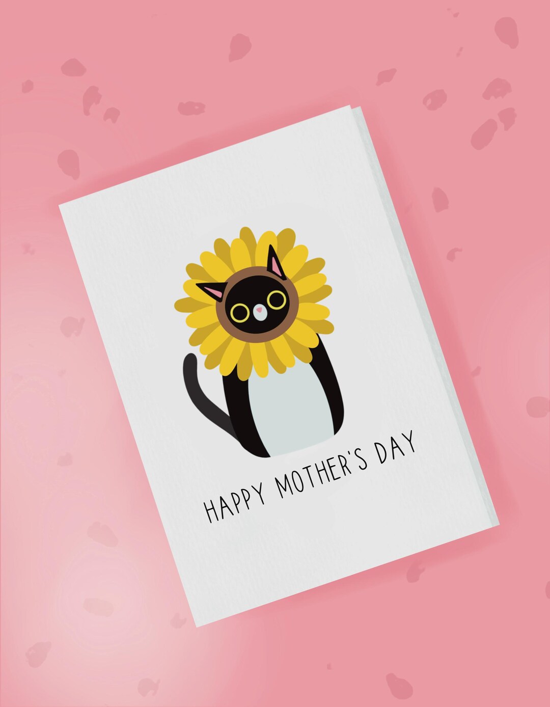 Mother's Day Black and White Cat Card - Card From the Cat - Mothers Day ...