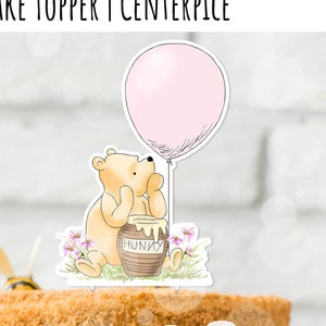 Disney Winnie the Pooh Bed of Roses Edible Cake Topper Image