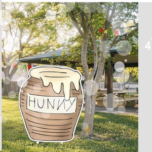Cutout Decor Baby Shower Birthday Party Classic Winnie the Pooh Party Honey Pot Cutout Prop / Stand Up Prop DIGITAL DOWNLOAD 0001