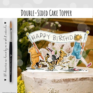 Winnie the Pooh Birthday Cake Topper/cake Smash/photo Prop