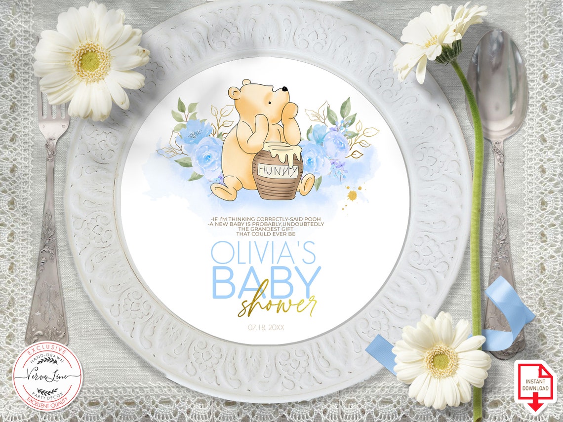 Classic Winnie the Pooh Printable Stationery Lined Unlined Paper ...