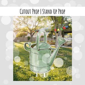 Cutout Watering Can for Birthday Baby Shower Party Cutout | Stand Up Prop DIGITAL DOWNLOAD 0004