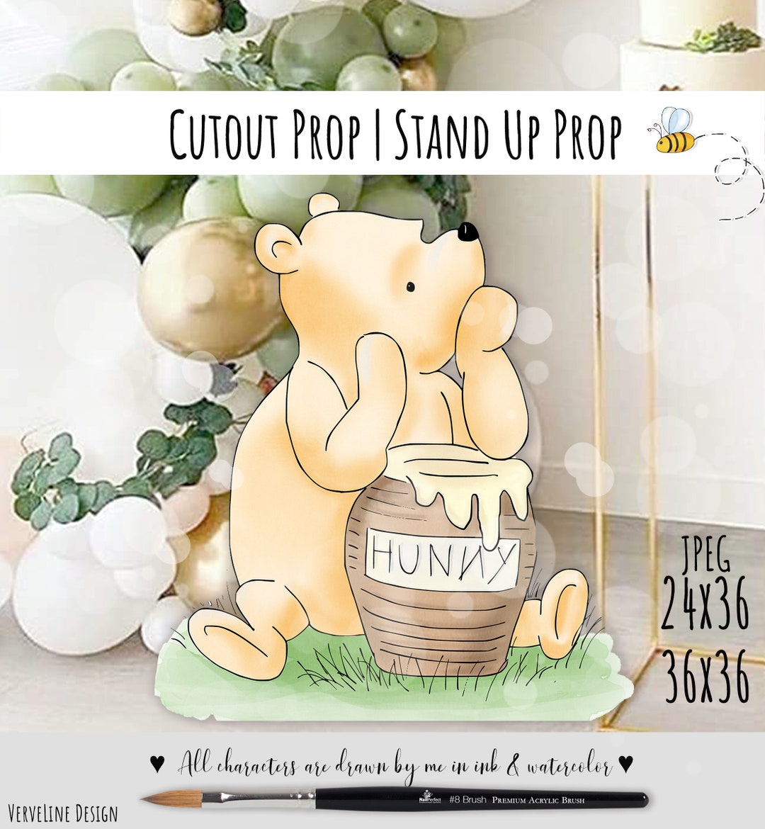 Cutout Decor Winnie the Pooh, Classic Winnie the Pooh Baby Shower, Birthday  Party, Cutout Prop /stand up Prop DIGITAL DOWNLOAD 0001 