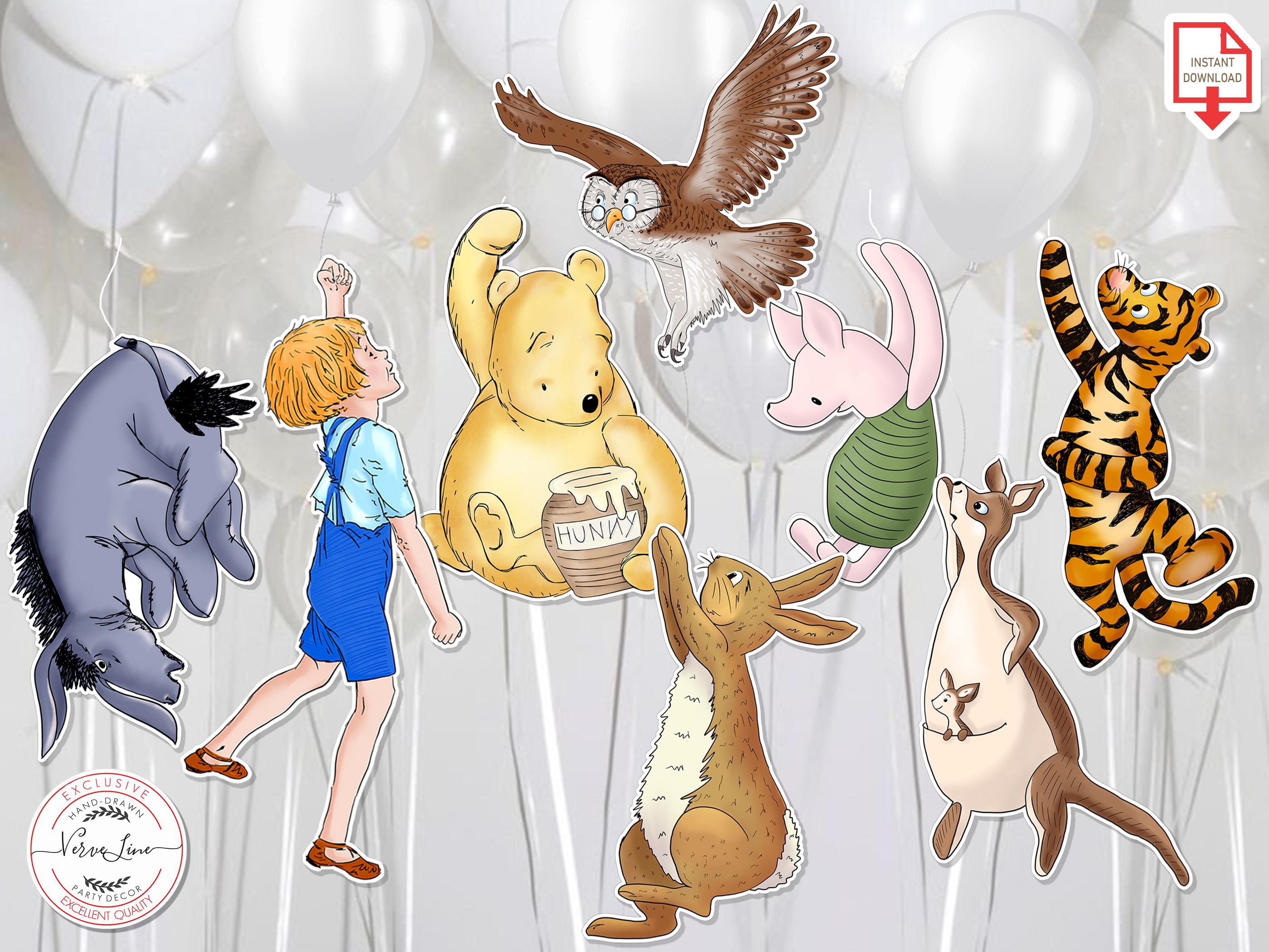Classic Winnie the Pooh Printable Stationery Lined Unlined Paper ...