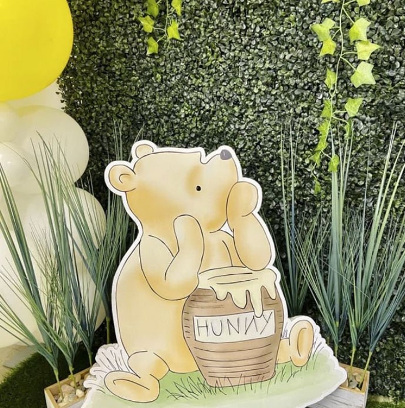 Cutout Decor Winnie The Pooh, Classic Winnie the Pooh Baby Shower, Birthday Party, Cutout Prop /Stand Up Prop DIGITAL DOWNLOAD 0001 image 7