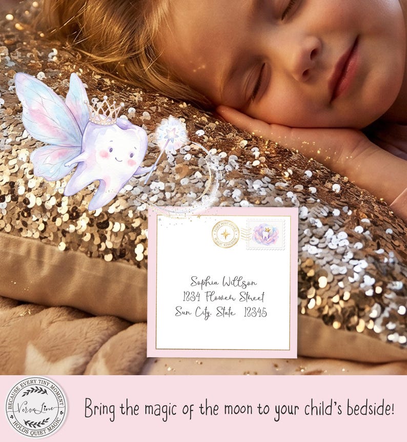 Mini Tooth Fairy Letter Printable Bundle, Editable Letter, Envelope ...