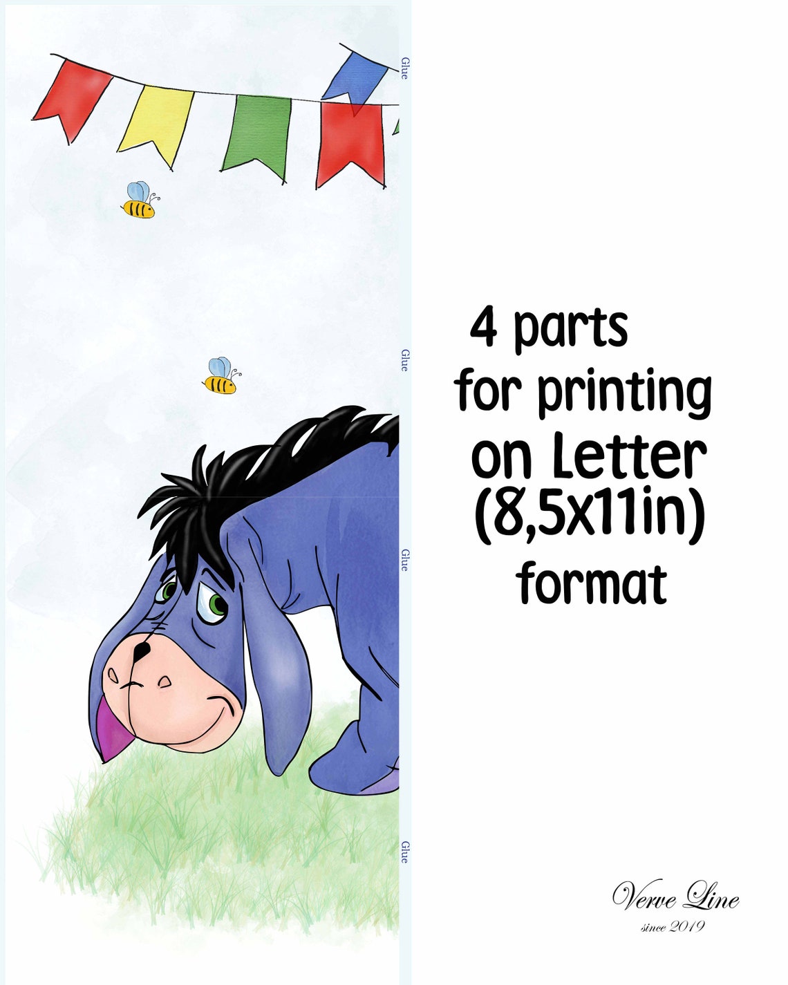 Game-pin the Tail on Eeyore Game the Pooh Birthday Partybaby - Etsy
