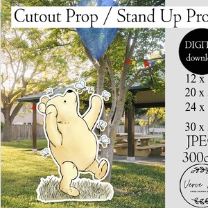 Cutout Decor Classic Winnie the Pooh Baby Shower | Birthday Party, Cutout Prop Stand Up Prop, DIGITAL DOWNLOAD 0001