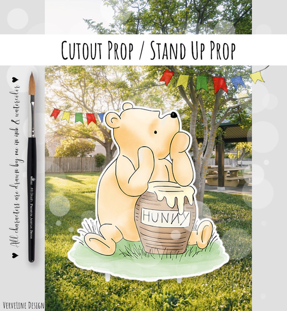 Cutout Decor Winnie the Pooh Classic Winnie the Pooh Baby - Etsy