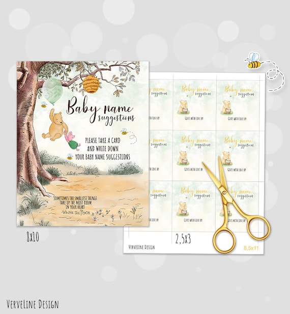 Classic Winnie-the-Pooh Printable Baby Shower Games (38 Activities) –  Bright Color Mom Shop