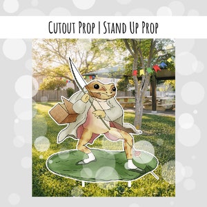 Cutout Frog Birthday Baby Shower Party Cutout | Stand Up Prop DIGITAL DOWNLOAD 0004
