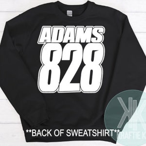 Motocross Sweatshirt, Personalized Shirt, Moto Sweatshirt, Crewneck, Racing Shirt, Dirt Bike Sweatshirt, Name and Number Shirt, Racing