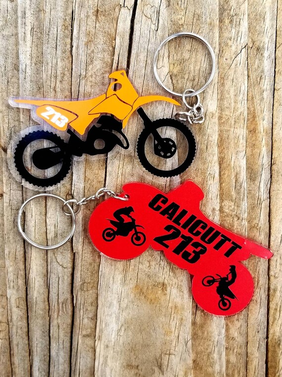 Dirt Bike Keychain/Moto Keychain/Motocross Key Chain Etsy