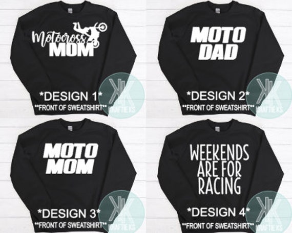 Motocross sweatshirt personalized hotsell