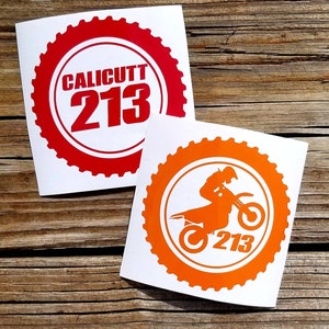  GamesMonkey® - Number Sticker - 4 inches - 5 inches - 6 inches  - Race Cross Track Car Motorcycle Stickers - Sticker Bomb (2, 6 inch)