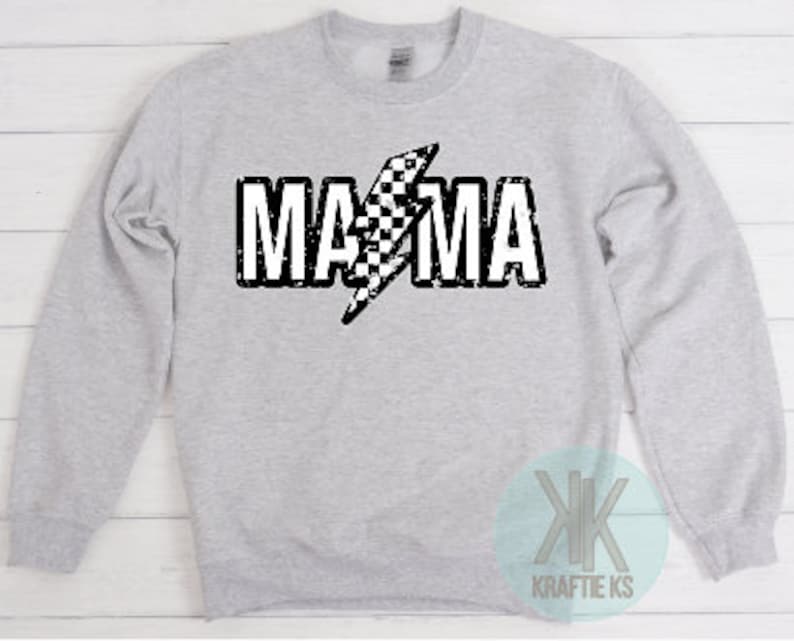 CHECKER LIGHTNING MAMA GRAPHIC TEE / T-SHIRT