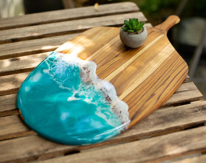 Ocean Cheese Board Charcuterie Board Resin Cheese Board Etsy