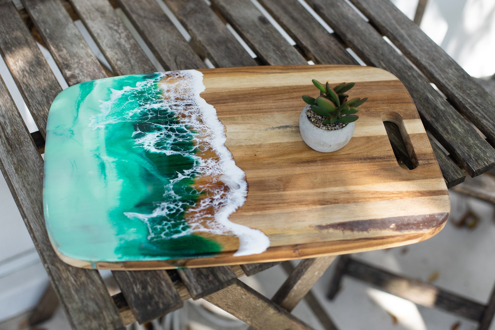 Ocean Cheese Board Charcuterie Board Resin Cheese Board Etsy
