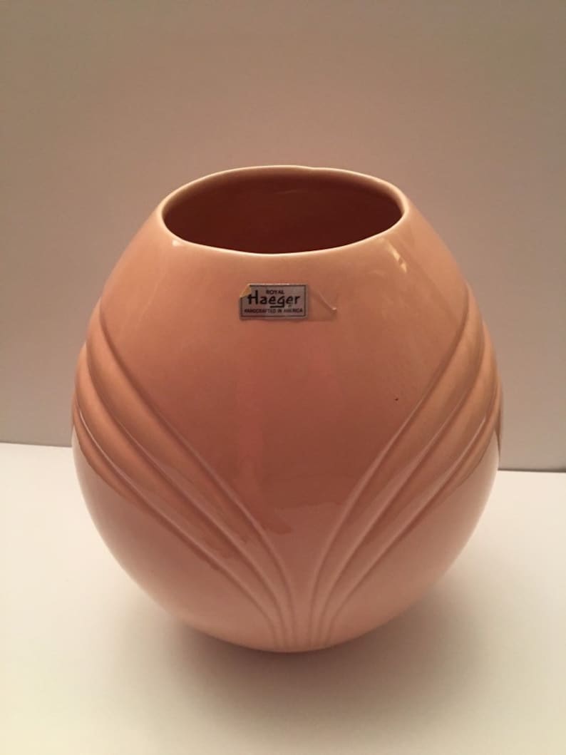 Vintage Royal Haeger Coral Maeve Vase 4365 Etsy