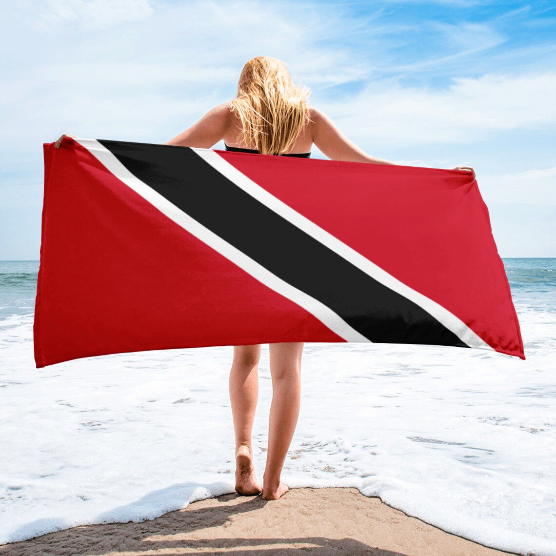 Trinidad & Tobago Flag Beach Towel Etsy