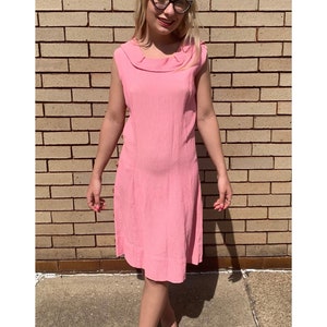 60’s Vintage Pink Sheath Dress