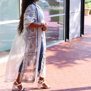 Asian Style Sheer Overcoat
