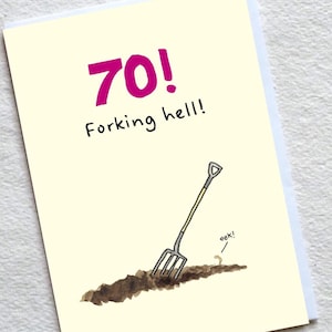 Carte d'anniversaire amusante pour lui/elle/elle/femme/mari/forking hell