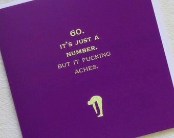 Rude 60th Birthday Card For Dad/Father/Him