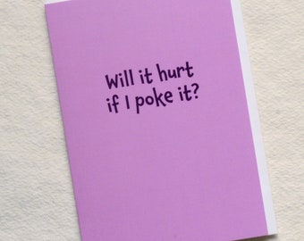 Funny Get Well Soon Card/For Her/Him/Friend/Relative