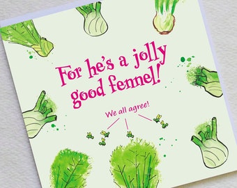 Funny Birthday Card/Funny Fathers Day Card/Plant Pun