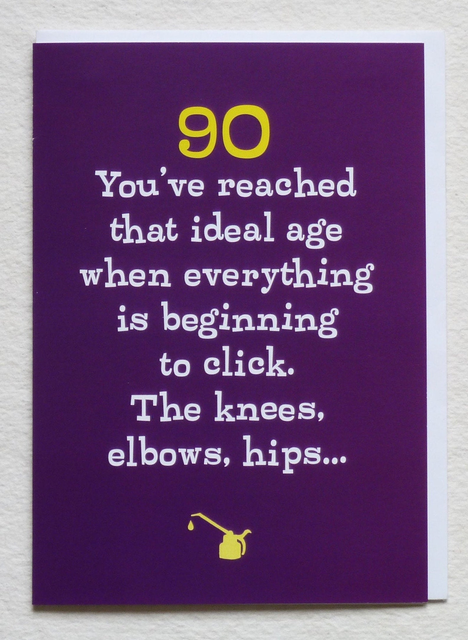 Funny 90th Birthday Card For Mum dad her him relative friend Etsy